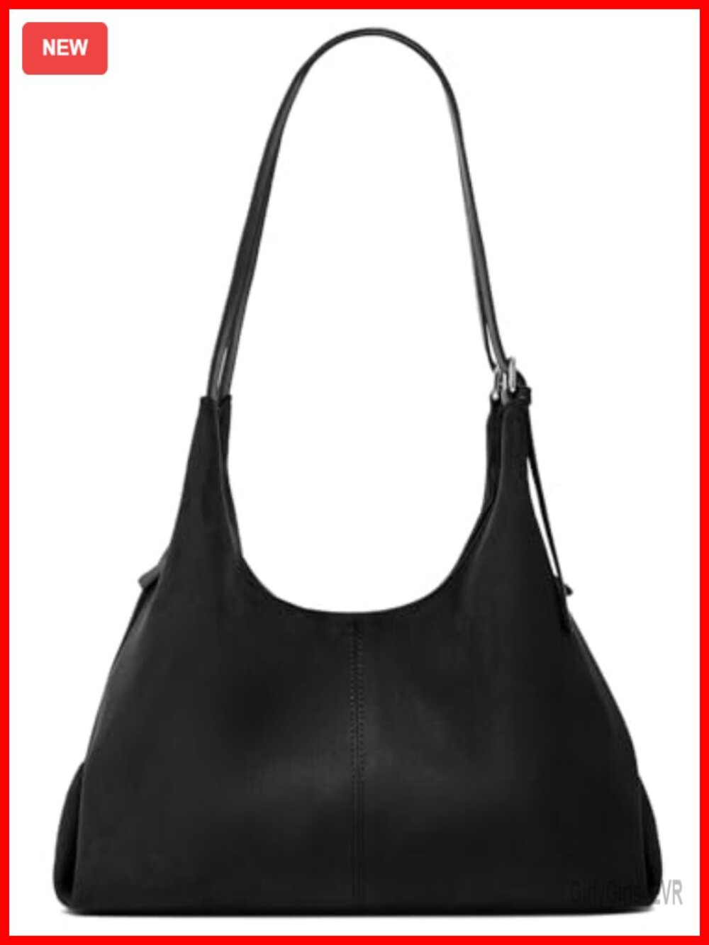 Slouchy Suede Hobo Bag Women Trendy Underarm Shoulder Bag Crescent Crossbody